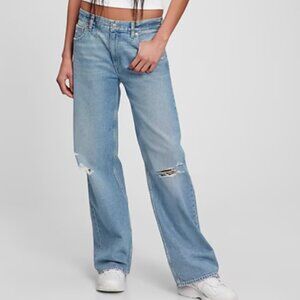 Low Rise Wide Leg Jeans - GAP